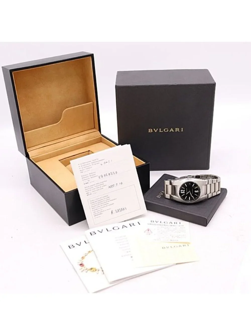 Bvlgari Ergon Automatic Date Black Dial Watch